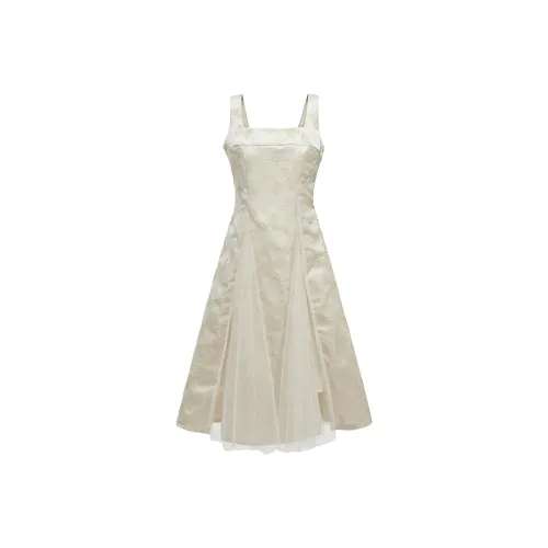 AURORA MUSE Slip Платье Женское Абрикос