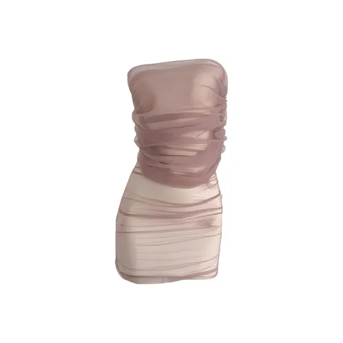 SECFLY OFFICIAL Без рукавов Платье Женское Серый Фиолетовый