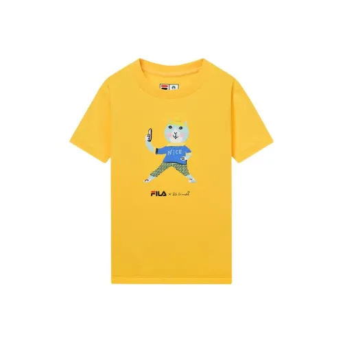 FILA KIDS T-рубашка Saiyan Желтая Детская