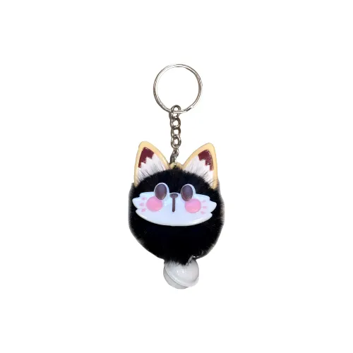ROUERXIONG Милый Счастливый Колокольчик Кошка Куклы Плюшевый Брелок 8 см Высота