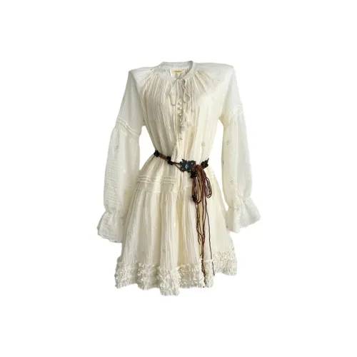 AFGGD Длинное платье с длинными рукавами женское белое