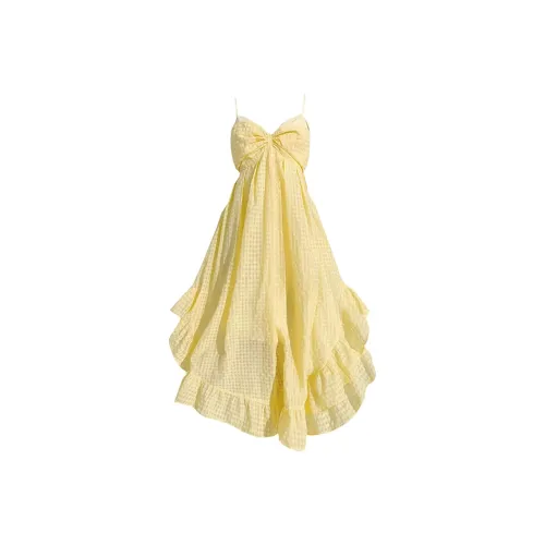 Frustration Garden Slip Платье Женское Желтое