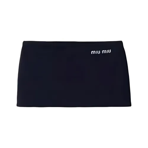 MIU MIU Синие Женские Повседневные Короткие Юбки