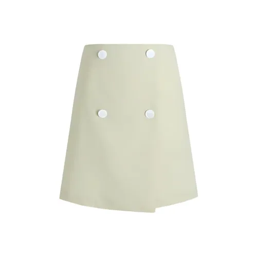 Anmani Fragrant Лаймово-зеленая Женская Повседневная Короткая Юбка