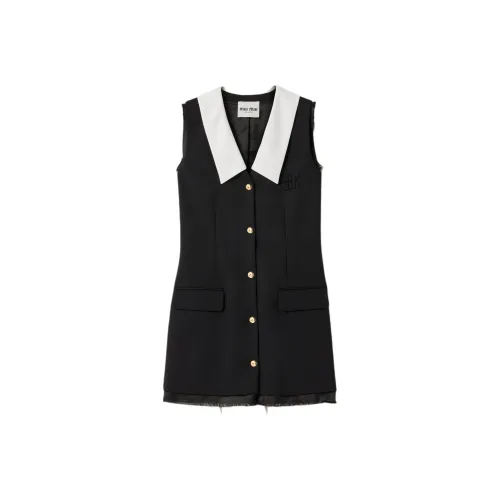 MIU MIU Без рукавов Платье Женское Черное