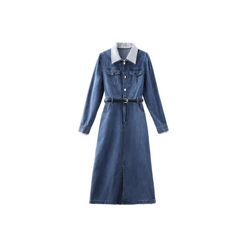 RED DRAGONFLY Длинное платье с длинными рукавами женское