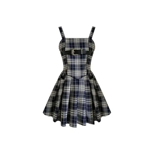 SECFLY OFFICIAL Slip Платье Женское Темно-синий