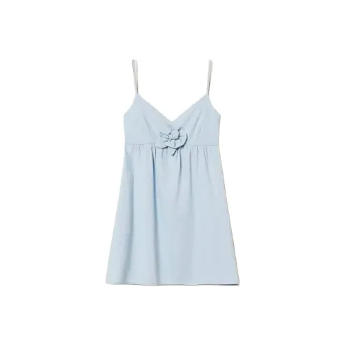 TWINSET Milano SS25 Slip Платье Женское Джинсовый Синий