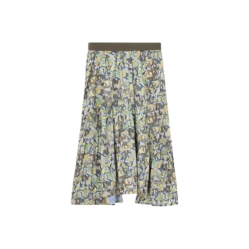 MSLAN Повседневный Длинный Юбка Женские Масло