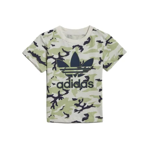adidas originals Sour Зеленый/Черный/Белый Pre School T Рубашки