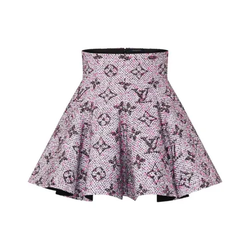 LOUIS VUITTON FW24 Повседневные короткие юбки Женские Розовый