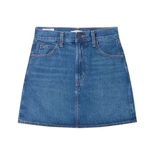 Levis Синие Женские Джинсовые Короткие Юбки