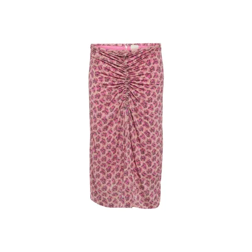 ISABEL MARANT Розовые Женские Повседневные Длинные Юбки