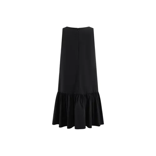 A21 Без рукавов Платье Женское Черное