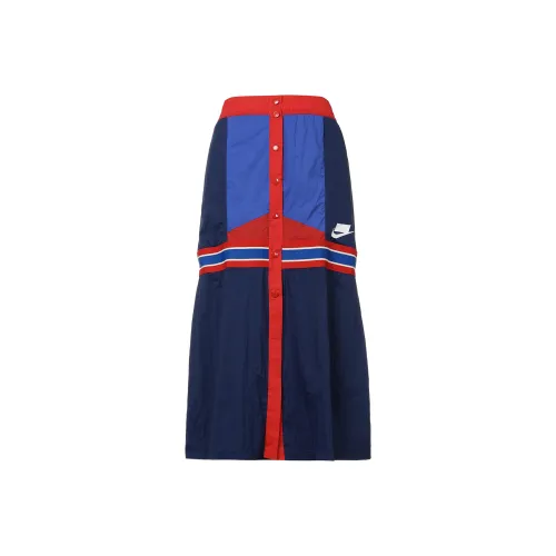 NIKE Многоцветные Женские Повседневные Длинные Юбки