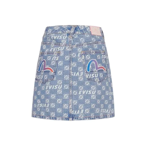 EVISU Джинсовые короткие юбки Женские