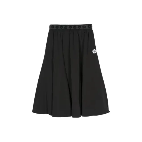 KENZO Черные Женские Повседневные Длинные Юбки