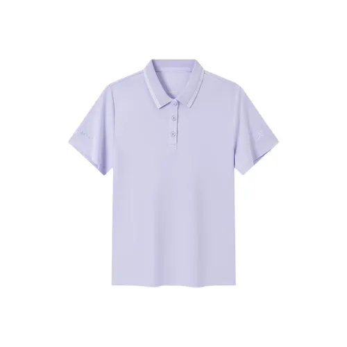 XTEP Поло Женское Светлый Облачный Фиолетовый