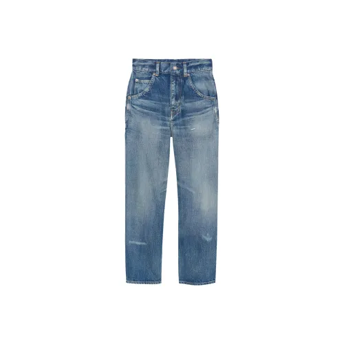 SAINT LAURENT Джинсы Женские Синие