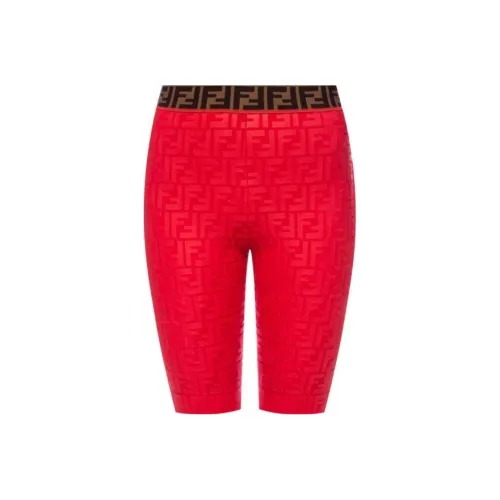 FENDI Красные Женские Спортивные Шорты