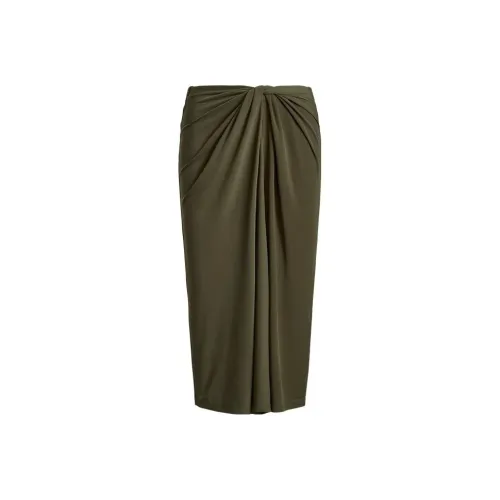 LAUREN RALPH LAUREN Повседневный Длинный Юбка Женская Зеленая