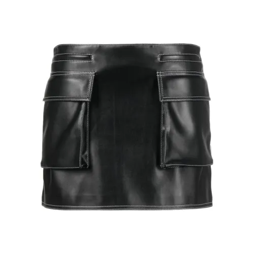 PHILOSOPHY DI LORENZO SERAFINI Черные Женские Повседневные Короткие Юбки