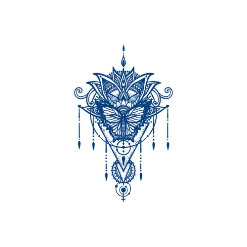 LIEJI Бабочка Свет Травяной Татуировка Наклейка