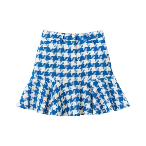 SANDRO Синие Женские Повседневные Короткие Юбки
