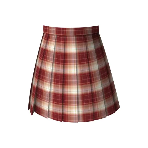 SHENBEI JK Повседневные короткие юбки Женские Red