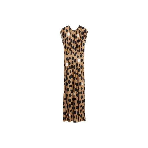 MaxMara Без рукавов Платье Женское Коричневое