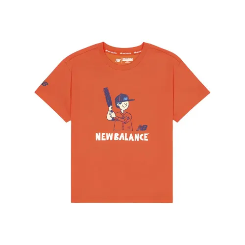 New Balance co-brand Апельсин KIDS T Рубашки