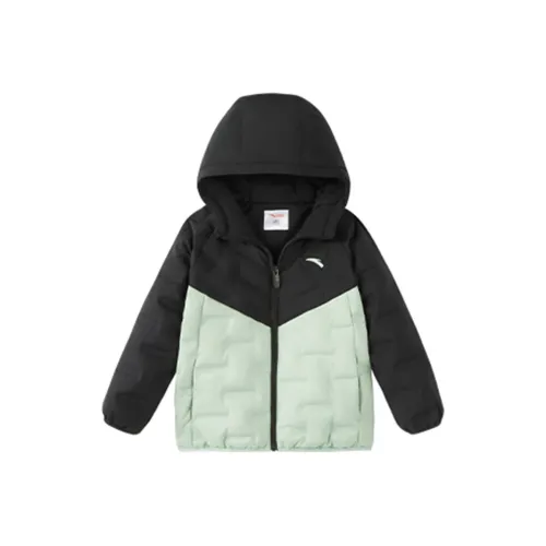 Antakids Детский пуховик шалфейно-зеленого цвета