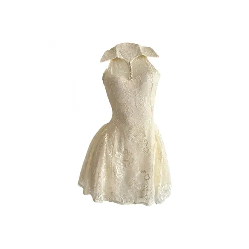 SKYA Без рукавов Платье Женское Экрю