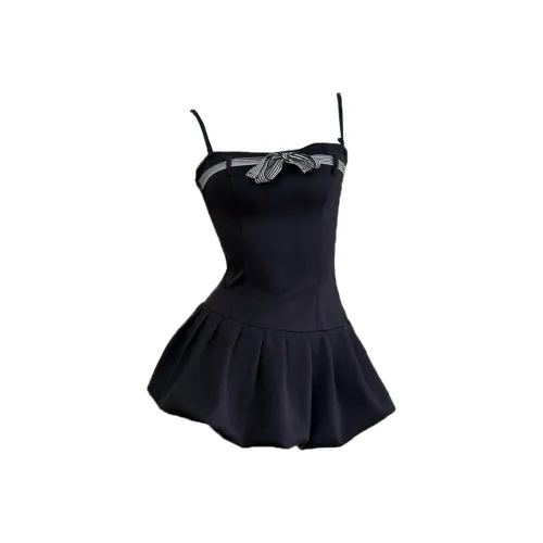 ETSE Черные Женские Слиплатья