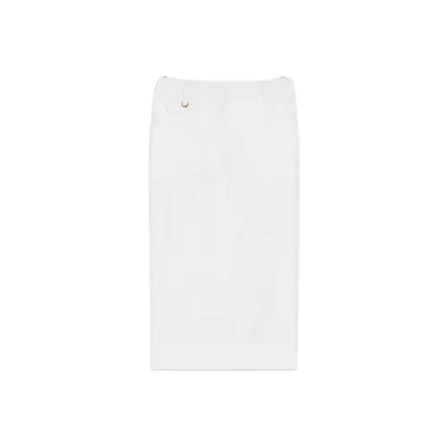 Jacquemus Белая Женская Повседневная Длинная Юбка
