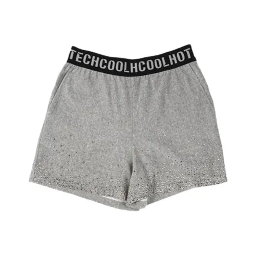 TCH Светло-серые Женские Повседневные Шорты