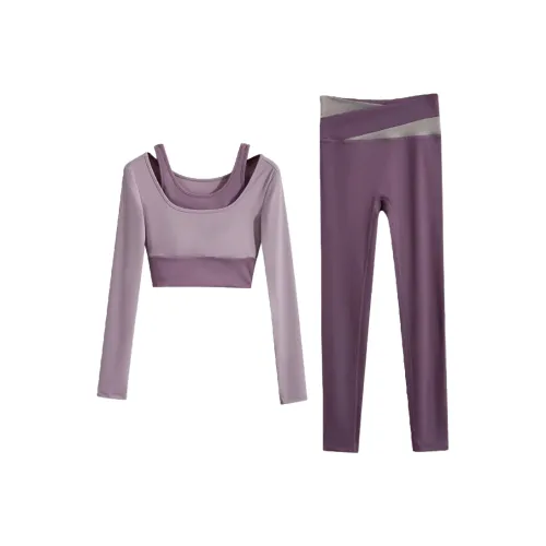 Bird Of Aussie Фитнес Комплект Женский Milk Puff Фиолетовый