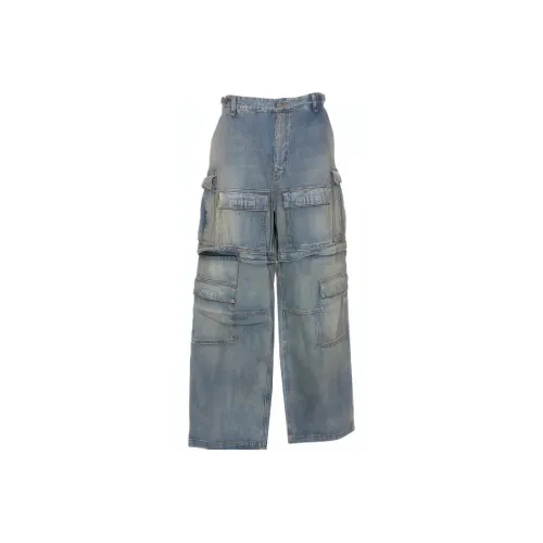Balenciaga SS24 Джинсы Свободного кроя Женские Синие
