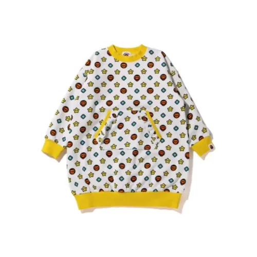 A BATHING APE Белый Kids Свитшоты
