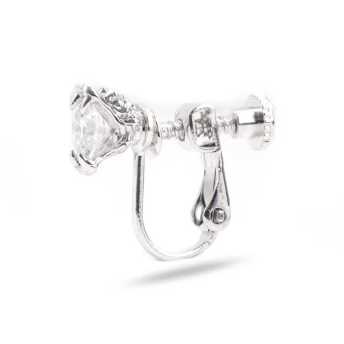 WIC Муассанит Нижняя заколка Серьги On Unisex