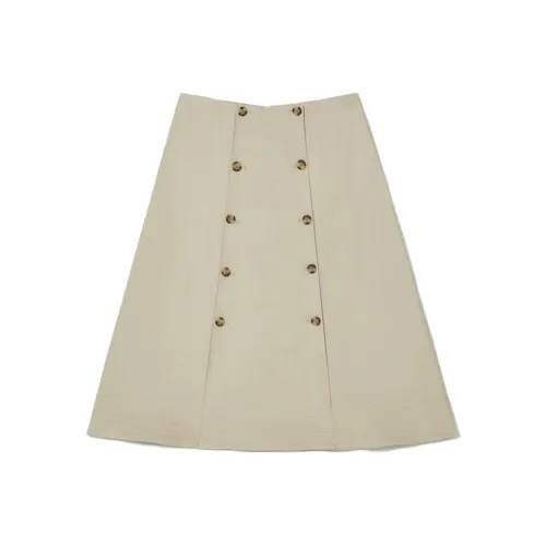 CLUB MONACO Повседневный Длинный Юбка Женские Хаки