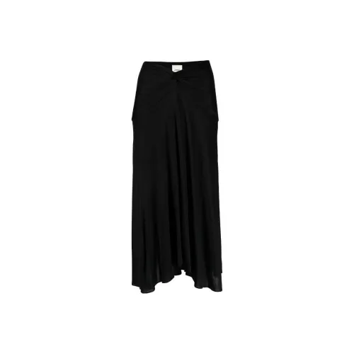 ISABEL MARANT Черная Женская Повседневная Длинная Юбка