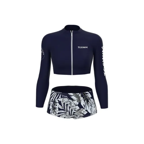 TOSWIM Split Купальник Женский Темно-синий Rainforest