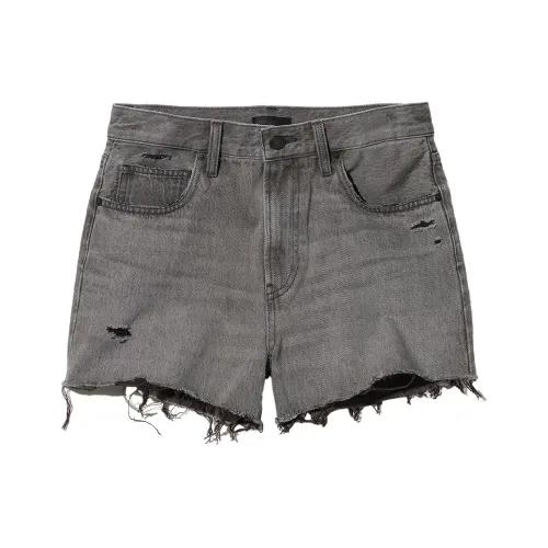 UNIQLO Свинцово-серые Женские Джинсовые Шорты