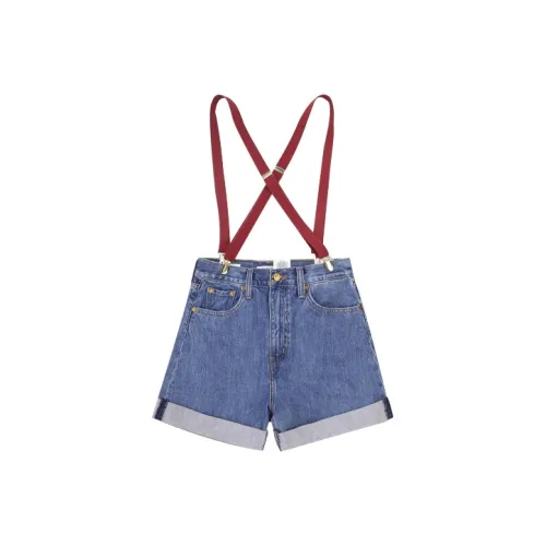 Levis Синие Женские Джинсовые Шорты