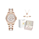 Стальной браслет розовый белый [Корона, коробка], браслет, ожерелье