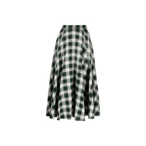 Maje Зеленая Женская Повседневная Длинная Юбка