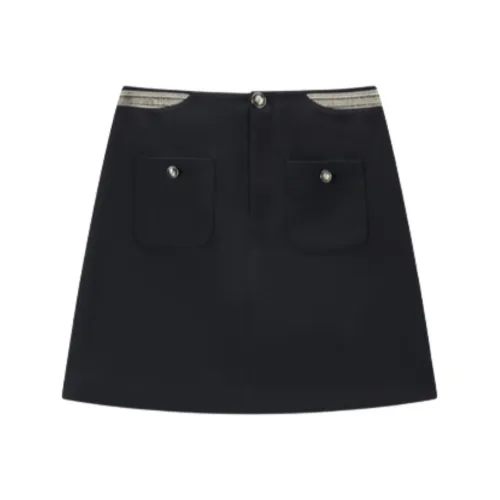 EICHITOO Повседневные короткие юбки женские темно-синие