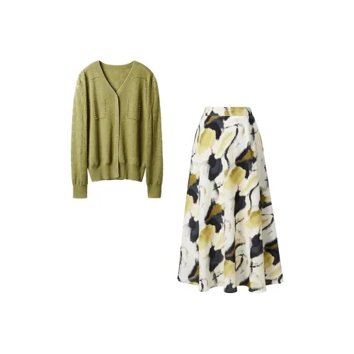 Yan Domain Повседневный костюм женский зеленый