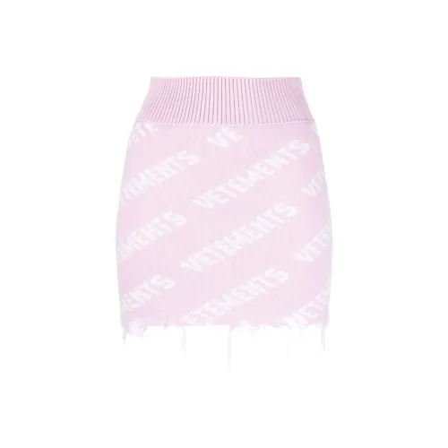 Vetements Розовые Женские Повседневные Короткие Юбки